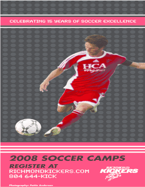 Richmond Kickers Soccer Camp Registration Form