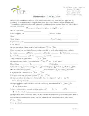 Employment Application Form