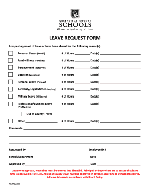 Leave Request Form