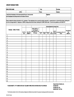 Group Census Form
