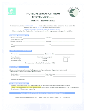 Hotel Reservation Form
