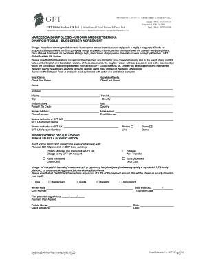 DiNapoli Tools Subscriber Agreement
