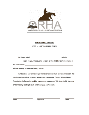 Horse Riding Waiver and Consent