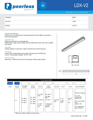 LED Luminaire Order Form