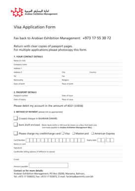 Visa Application Form
