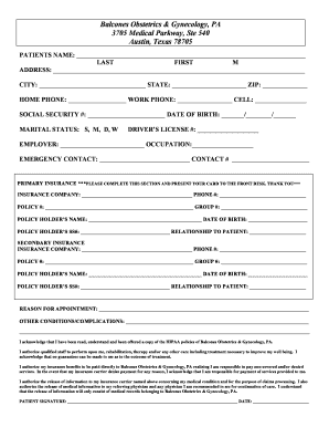 Patient Registration Form