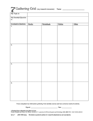 Research Resource Gathering Grid