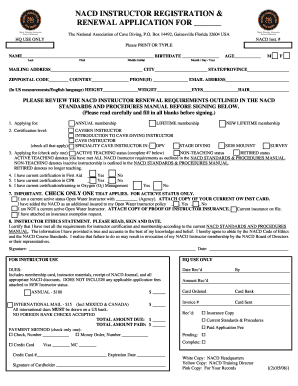 NACD INSTRUCTOR REGISTRATION - dayocom