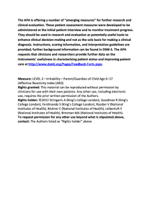 Bls answer sheet - LEVEL 2 Irritability ParentGuardian of Child Age 6 17 Affective bb