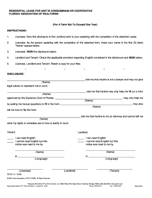 Florida Residential Lease Agreement