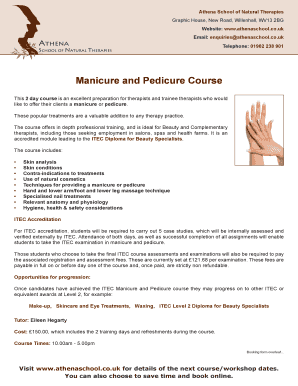 Manicure and Pedicure Course - Natural Therapies Training