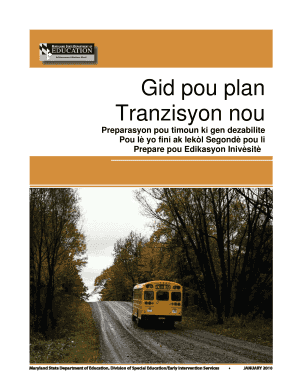 Maryland Transition Plan Guide