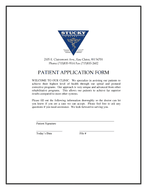 Patient Application Form