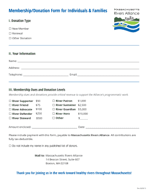 Membership Donation Form