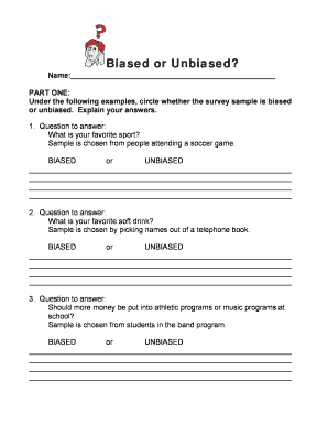 Biased or Unbiased - Miss Stanley Cyber Classroom