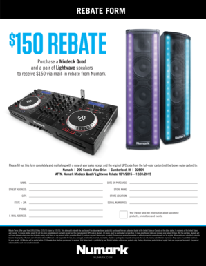 Numark Mixdeck Quad Lightwave Rebate Form