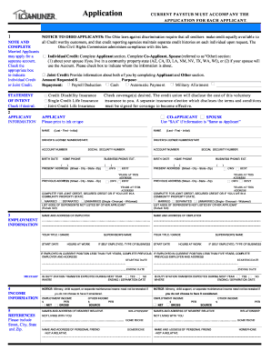 Credit Application Form