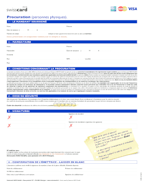 Procuration (personnes physiques)