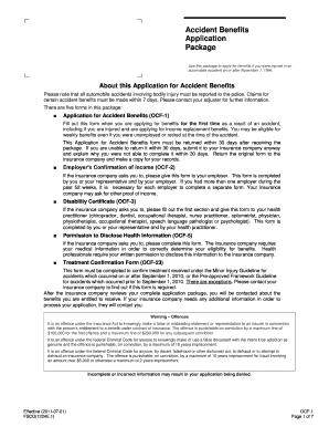 Application for Accident Benefits