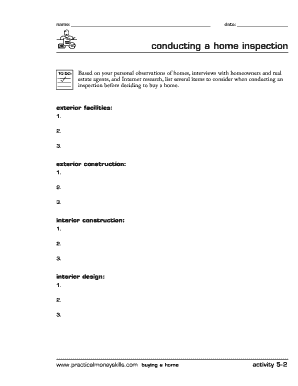 Home Inspection Checklist