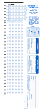 GradeMaster 600 Answer Sheet