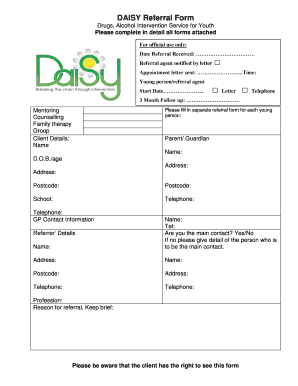 DAISY Referral Form