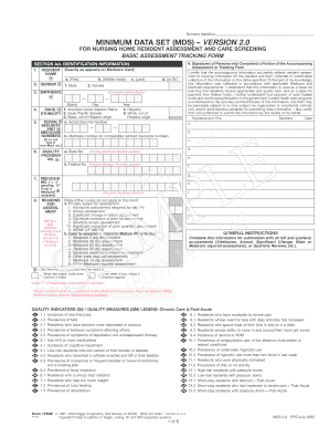 Nursing Home Resident Assessment Form