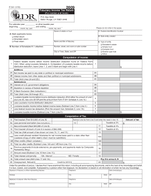 Louisiana Fiduciary Income Tax Return