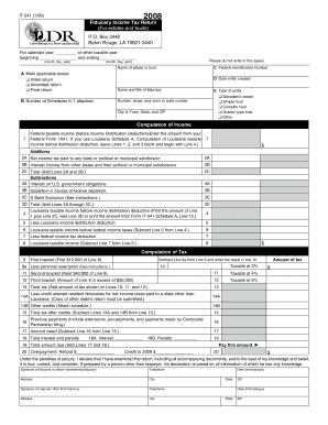 Louisiana Fiduciary Income Tax Return