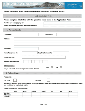 Job Application Form