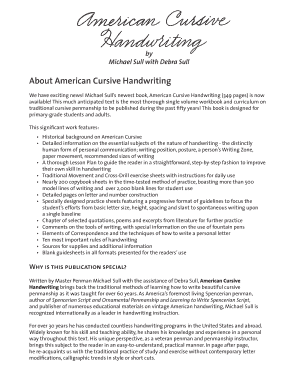 American Cursive Handwriting Workbook