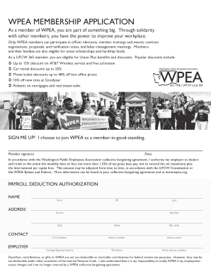 WPEA Membership Application