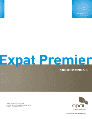 Formulaire de demande Expat Premier