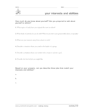 Self Assessment Form