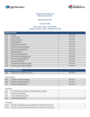 Public Library Services Annual Report Form