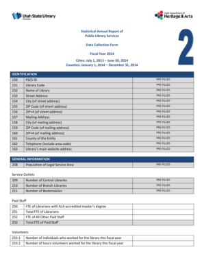 Public Library Services Annual Report Form