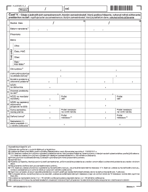 Slovak Annual Tax Reconciliation Form