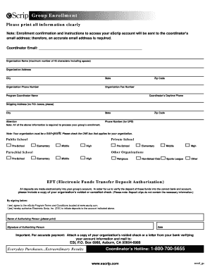 Group Enrollment Form