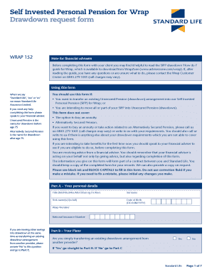 SIPP Drawdown Request Form