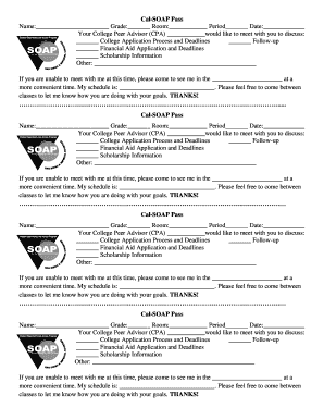 Cal-SOAP College Advisor Meeting Pass