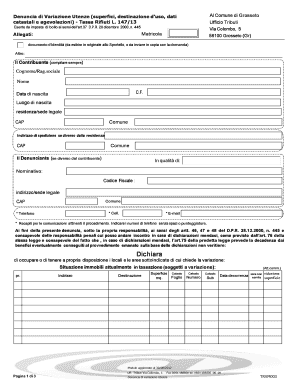 Denuncia di Variazione Utenze