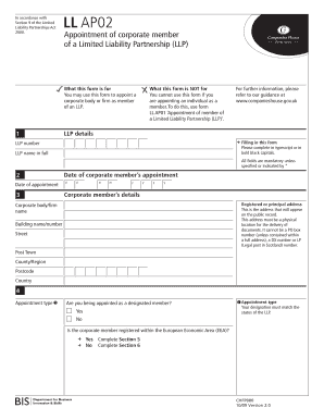 Appointment of Corporate Member of a Limited Liability Partnership (LLP)