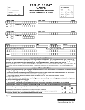 Ontario Soccer Association Registration Form