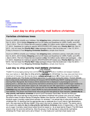 Last day to ship priority mail before christmas