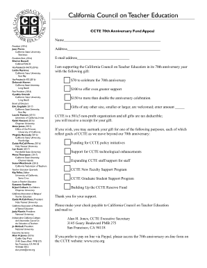 Response form - CCTE