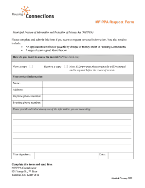 MFIPPA Request Form