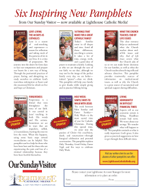 Lent Living Pamphlet