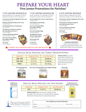 Lent bundle flyer