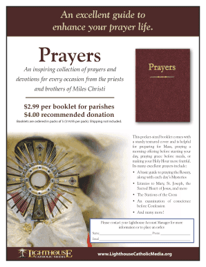 Prayer Booklet Guide