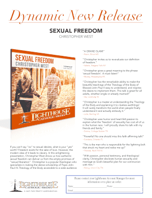 Sexual Freedom Talk Order Form
